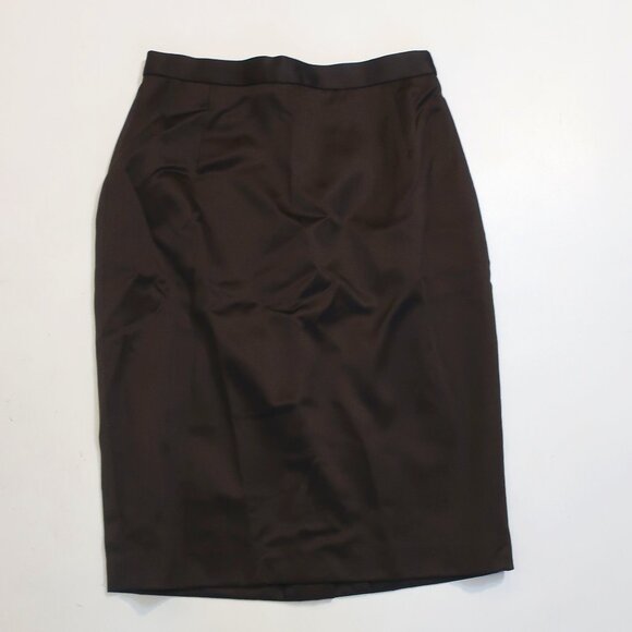 Womens Escada Margaretha Ley Brown Wool Blend Designer Pencil Skirt 34 US/4 - Picture 1 of 5
